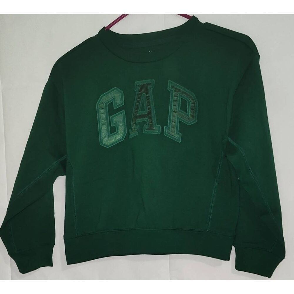 Gap Kids Sweatshirt NWT Crew neck Ivan Green Size Small (6-7)